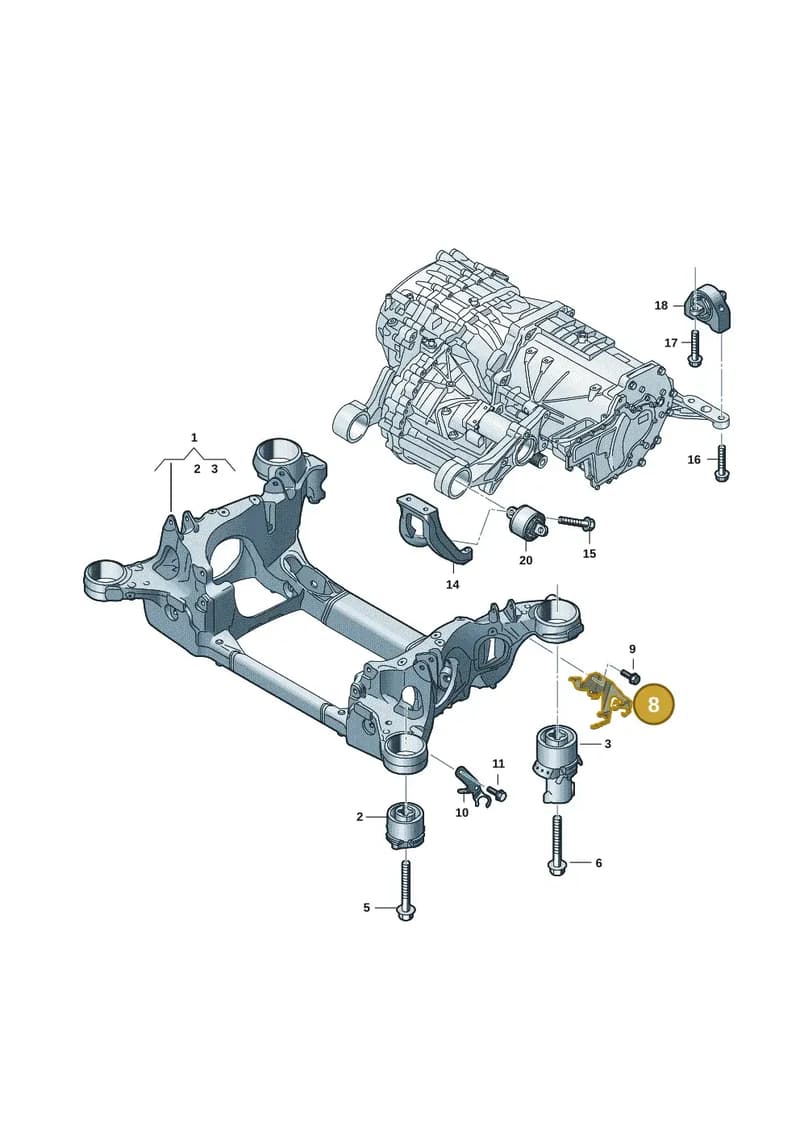 9J1971006A — Audi RS e-tron GT (2020-2025) diagram 4j1505000, position 8
