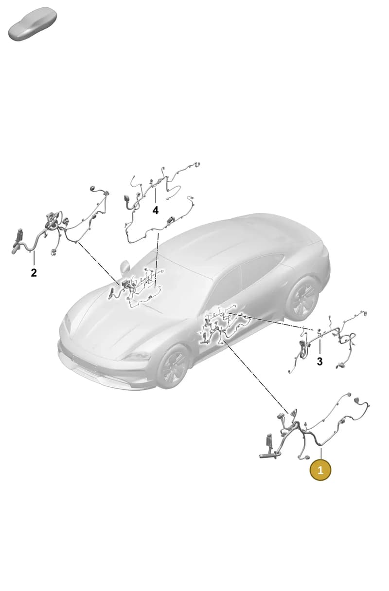 9J1971035AE — Porsche Taycan Sport Turismo (2023-2025) diagram p64903600, position 1