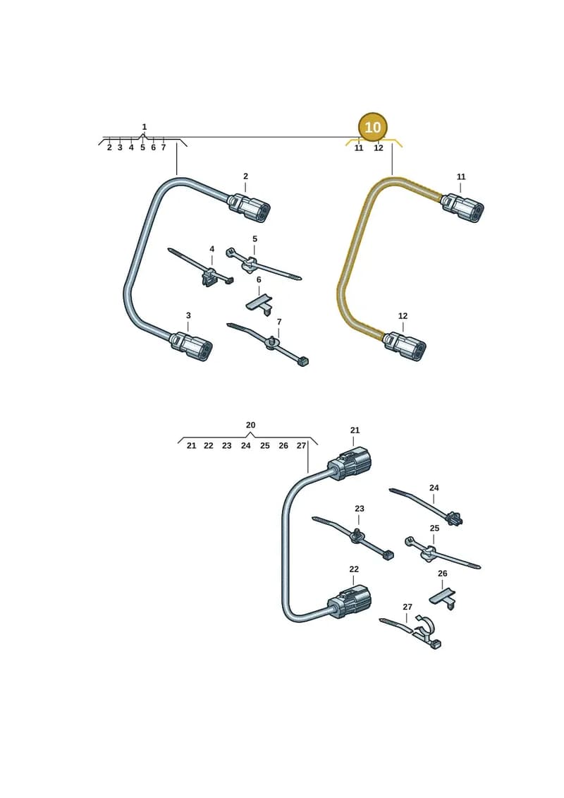 9J1971061A — Audi RS e-tron GT (2020-2025) diagram 4j1970130, position 10