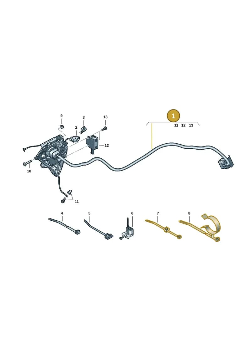 9J1971196M — Audi RS e-tron GT (2020-2025) diagram 4j1970140, position 1