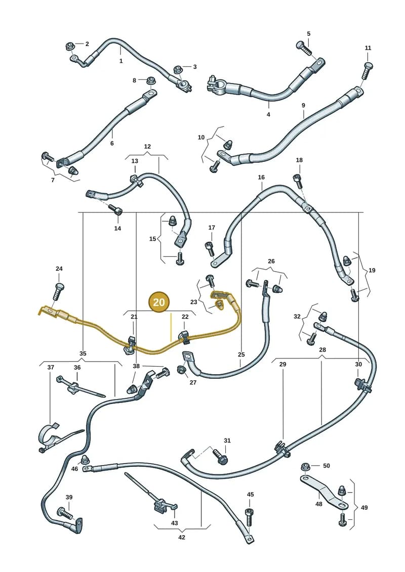 9J1971244M — Audi RS e-tron GT (2020-2025) diagram 4j1972000, position 20