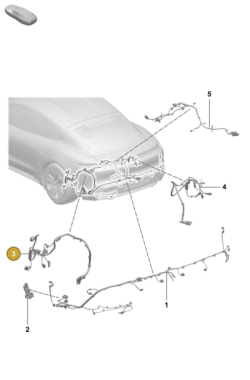 9J1971286C — Porsche Taycan Sport Turismo (2023-2025) diagram p64903500, position 3