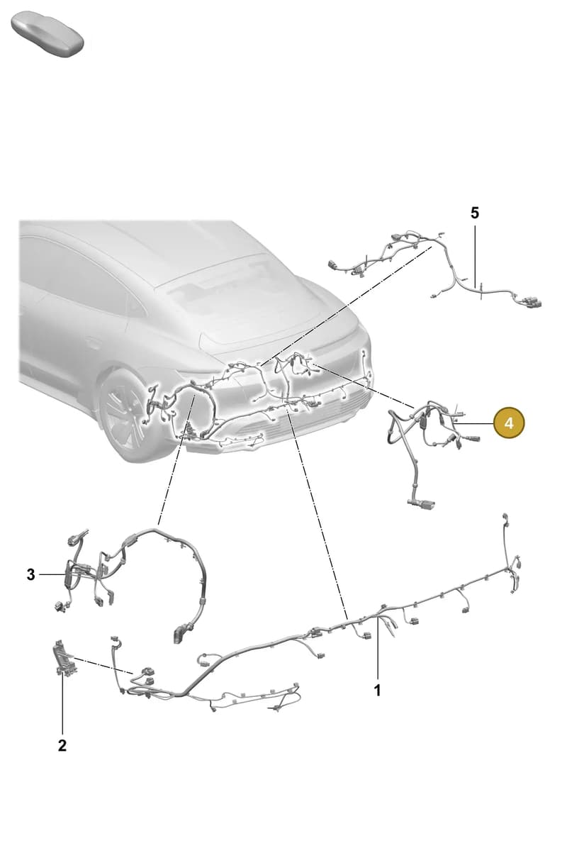 9J1971286E — Porsche Taycan Sport Turismo (2023-2025) diagram p64903500, position 4