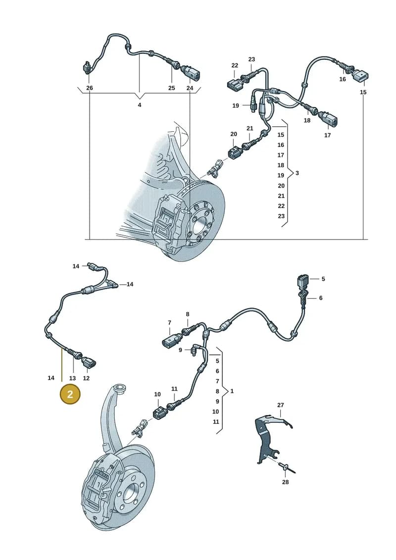 9J1971289B — Audi RS e-tron GT (2020-2025) diagram 4j1927100, position 2