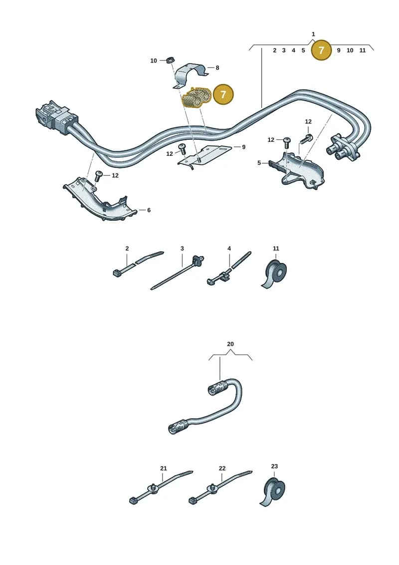 9J1971502 — Audi Q6 e-tron (2023-2025) diagram f5s970170, position 7