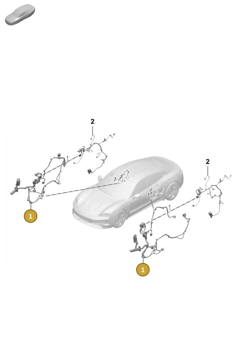 9J1971694D — Porsche Taycan Sport Turismo (2023-2025) diagram p64903700, position 1