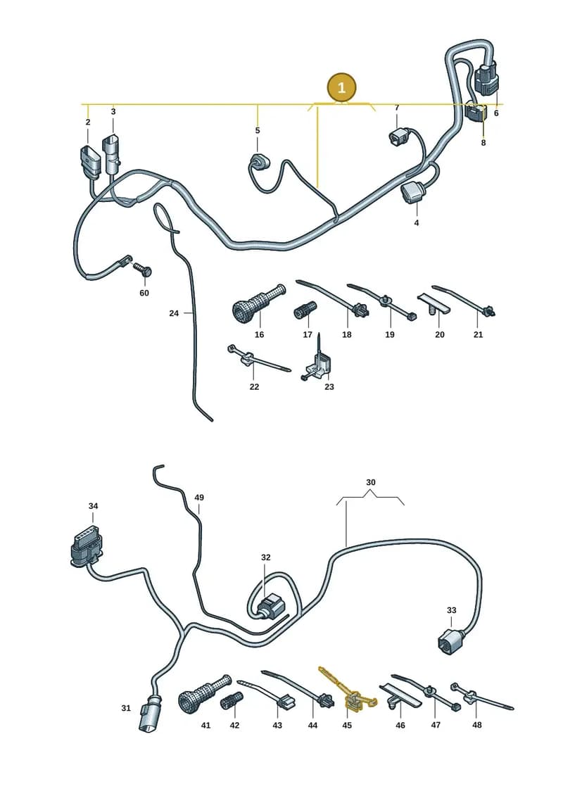 9J1971761B — Audi RS e-tron GT (2020-2025) diagram 4j1972780, position 1