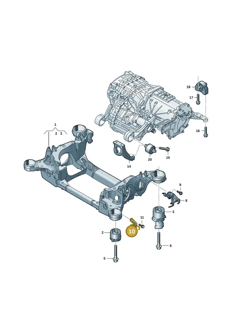 9J1971843A — Audi RS e-tron GT (2020-2025) diagram 4j1505000, position 10
