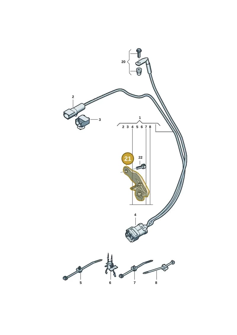 9J1971856B — Audi RS e-tron GT (2020-2025) diagram 4j1972750, position 21