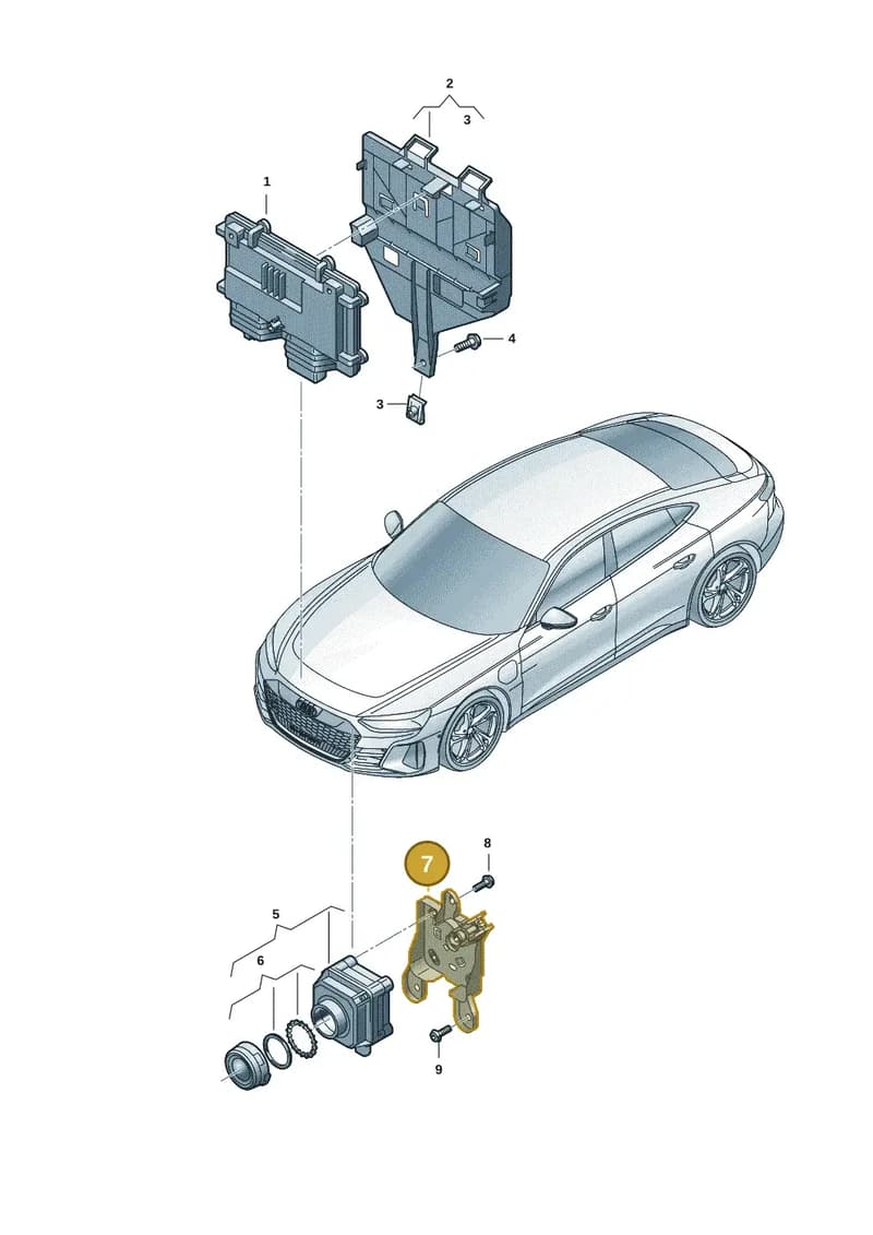 9J1980561A — Audi RS e-tron GT (2020-2025) diagram 4j1907240, position 7