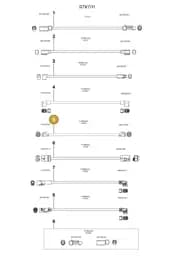 9J1998045K Porsche Repair Set for Aerialwires