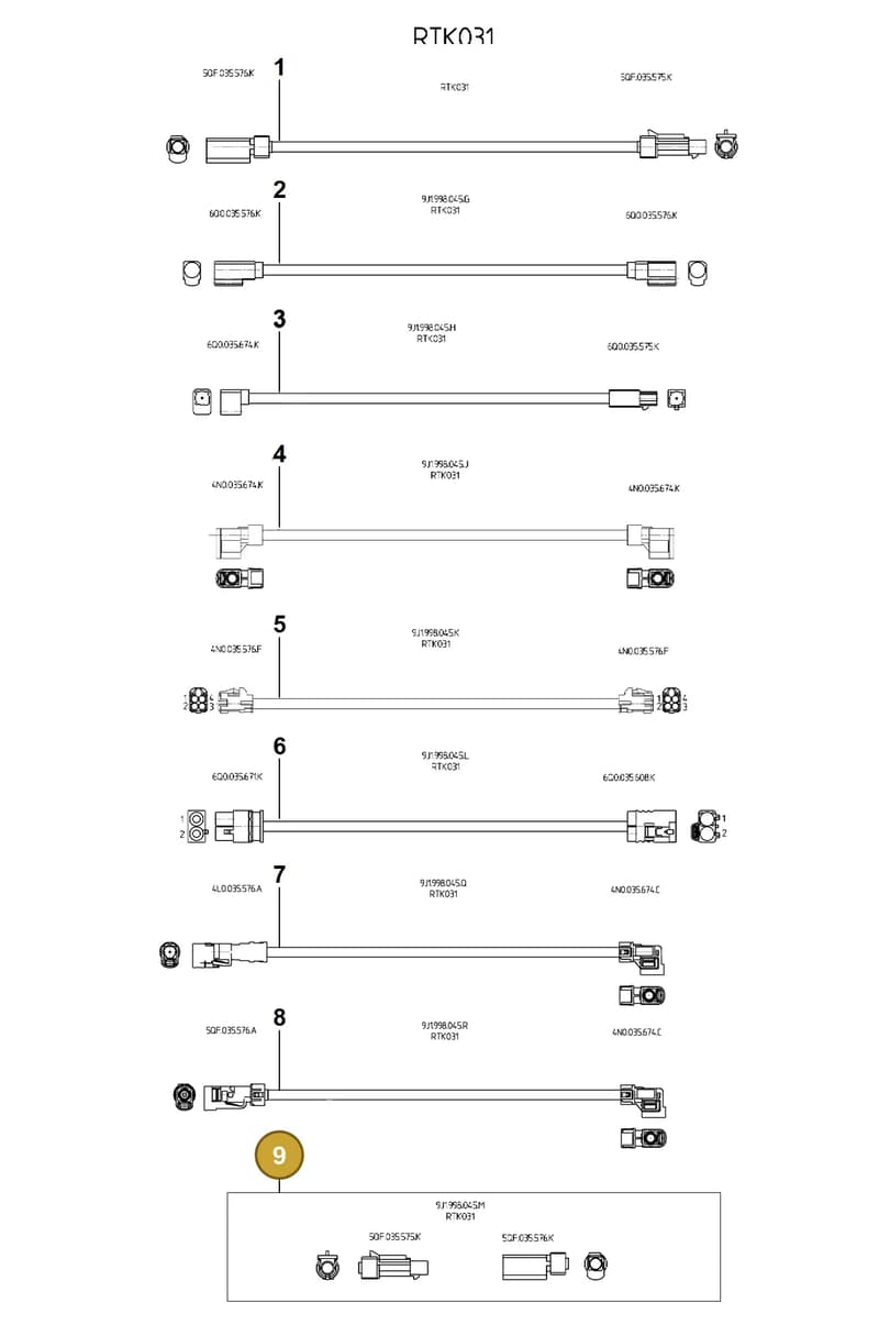 9J1998045M — Porsche Panamera (2023-2025) diagram p62912100, position 9