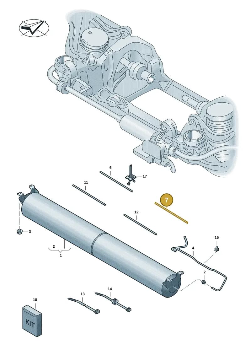 9JA616715 — Audi RS e-tron GT (2020-2025) diagram 4j1616100, position 7