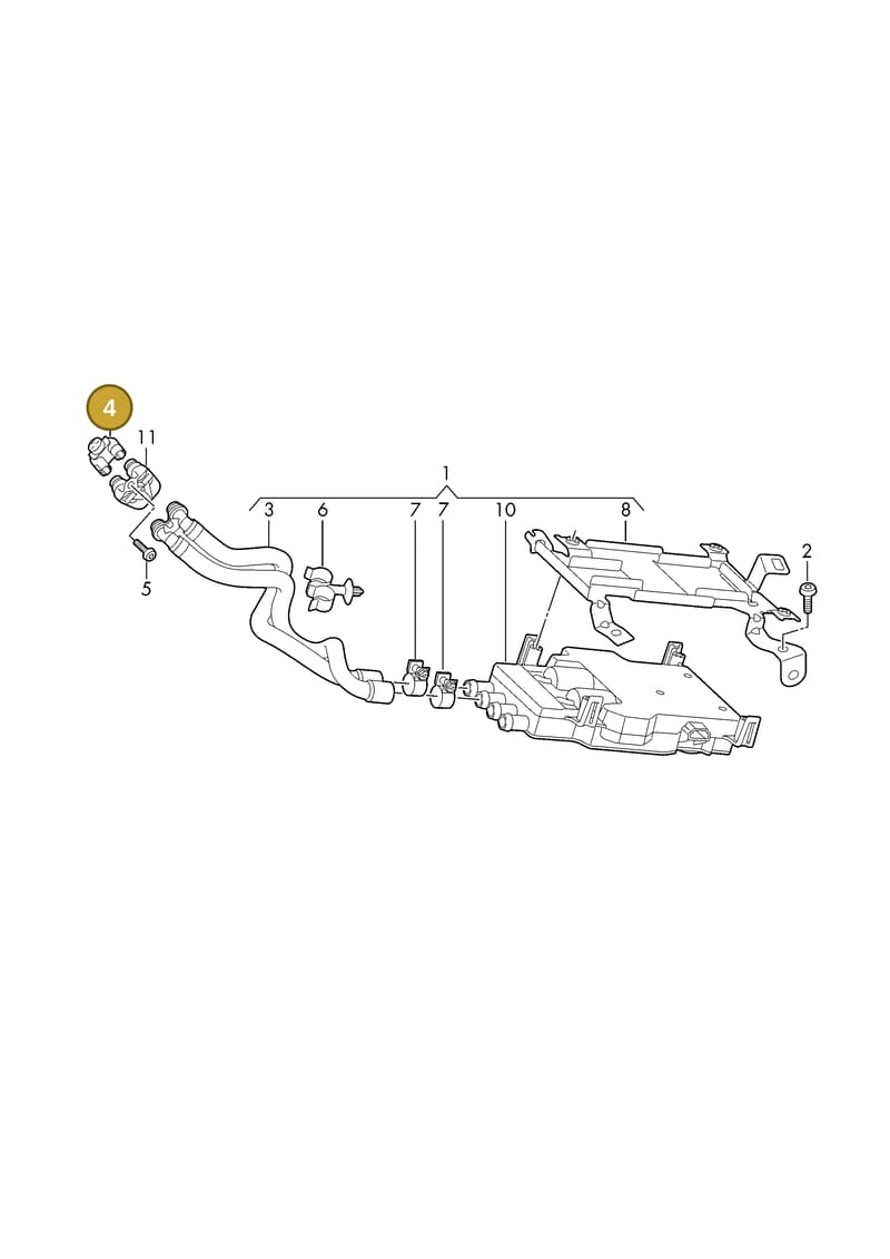 9JA820825A — Audi RS e-tron GT (2020-2025) diagram 4j1820200, position 4