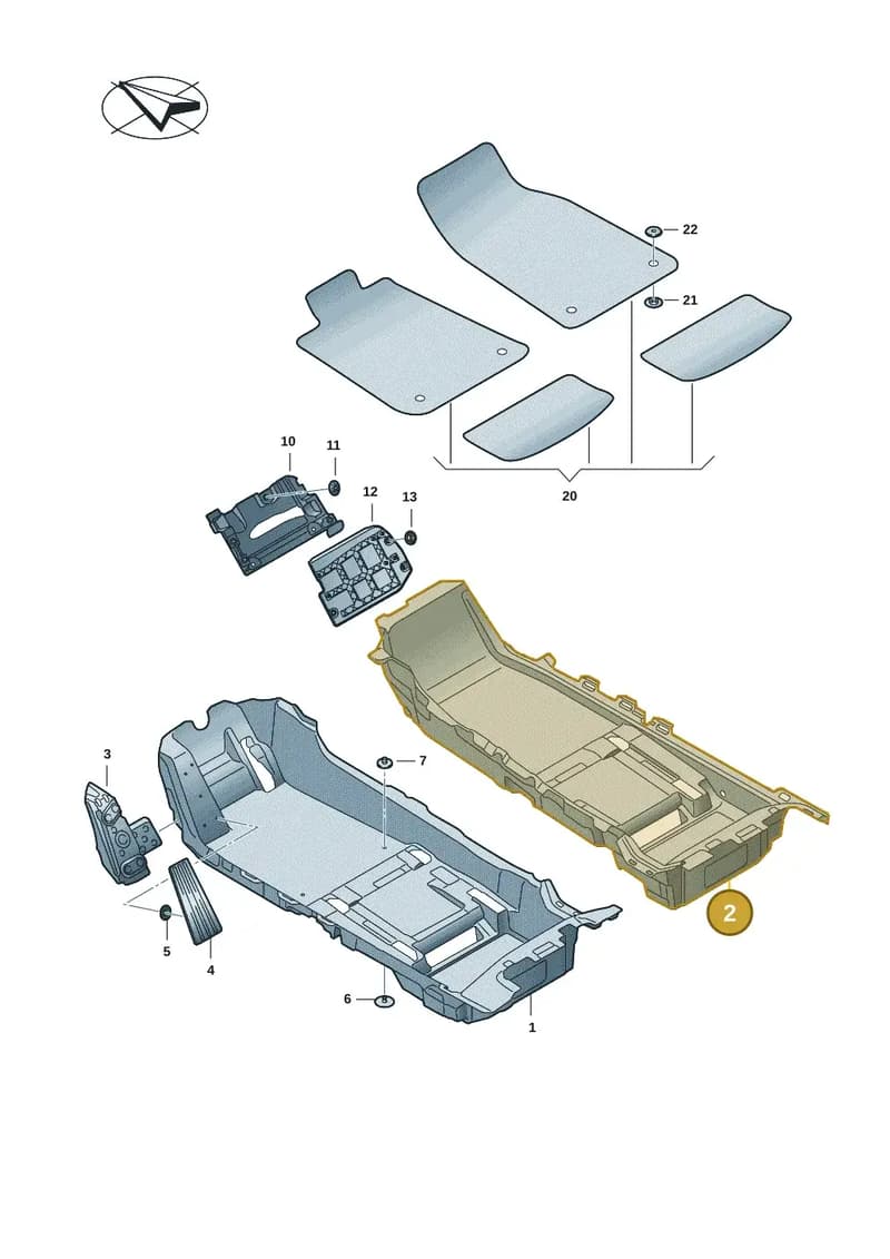 9JA863102B9M0 — Audi RS e-tron GT (2020-2025) diagram 4j1863000, position 2