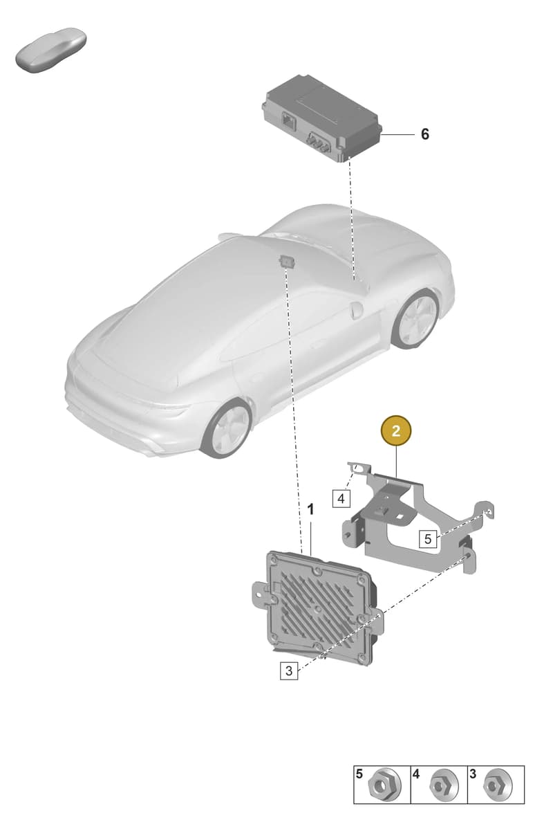 9JA907742B — Porsche Taycan Sport Turismo (2019-2024) diagram p56901080, position 2