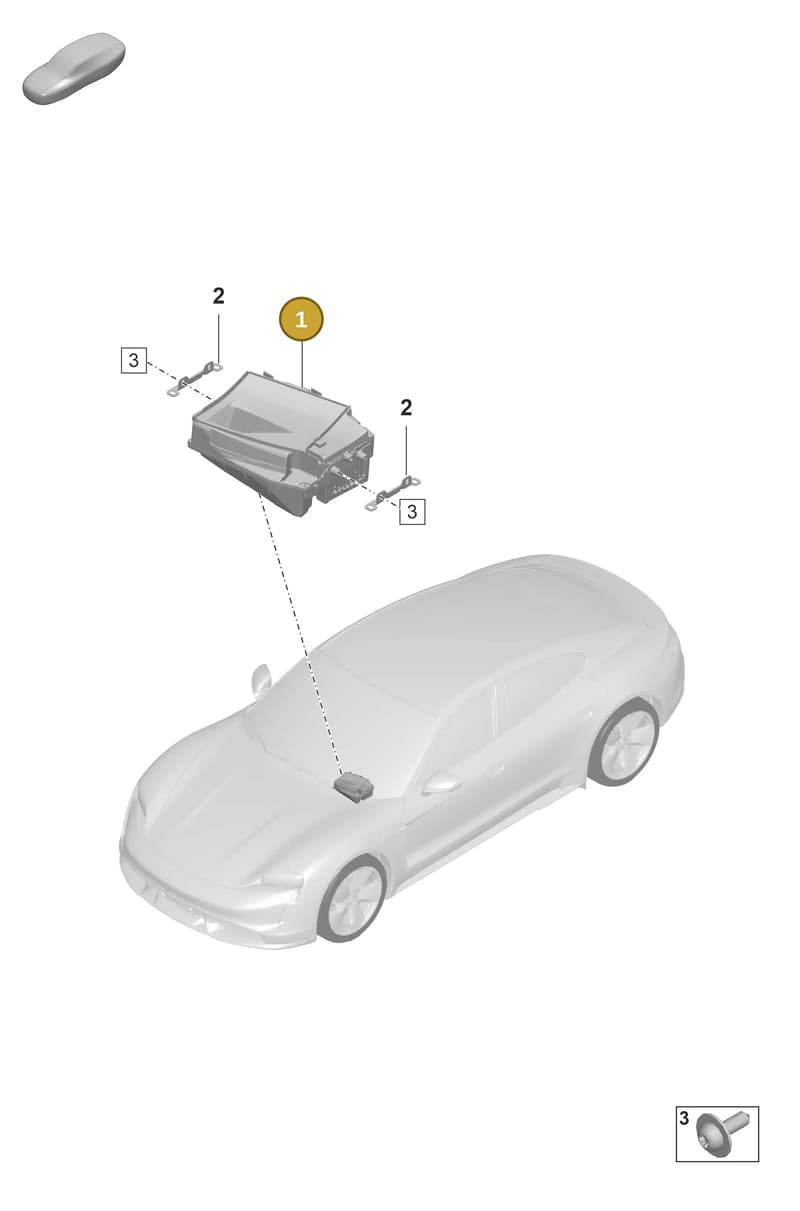 9JA919617L — Porsche Taycan Sport Turismo (2019-2024) diagram p56911040, position 1
