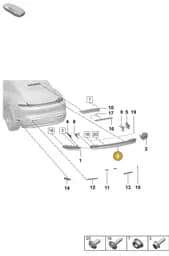 9JA945082F Porsche Light Strip