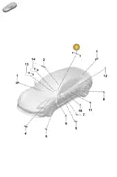 9JA947267 Porsche LED Module with Fibre Optic Cable