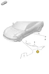 9JA955673 Porsche Hose Line for Washer Water