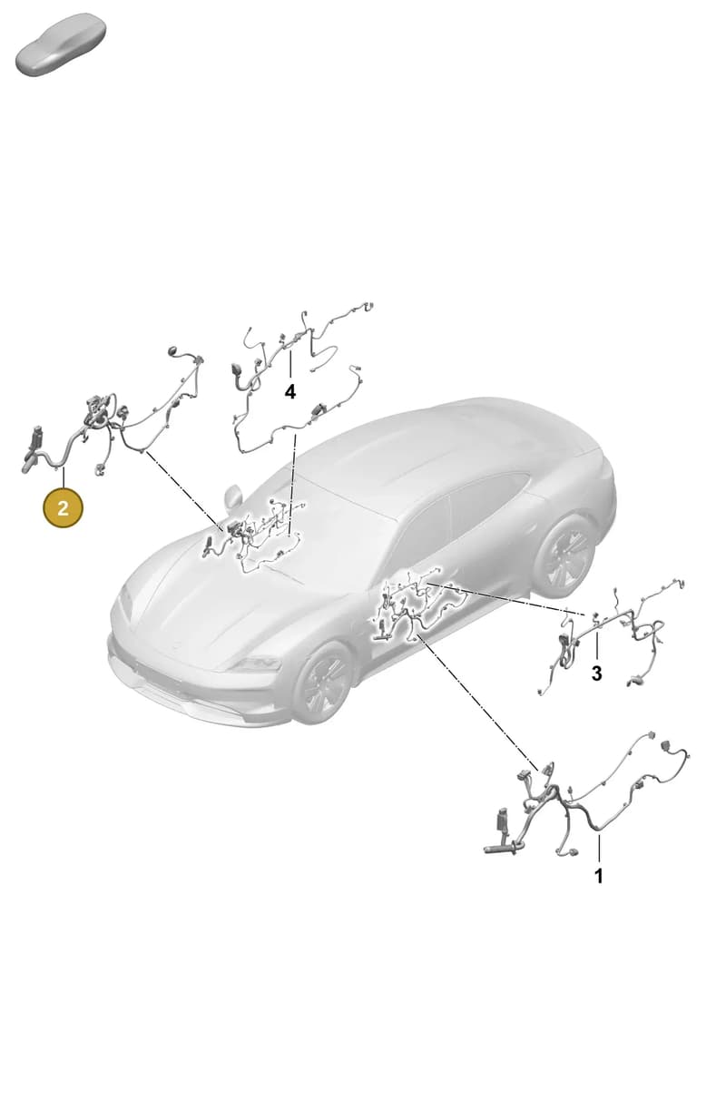 9JA971035AE — Porsche Taycan Sport Turismo (2023-2025) diagram p64903600, position 2