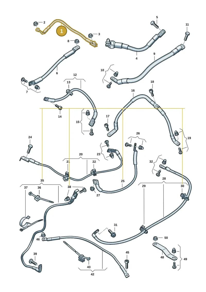 9JA971199A — Audi RS e-tron GT (2020-2025) diagram 4j1972000, position 1
