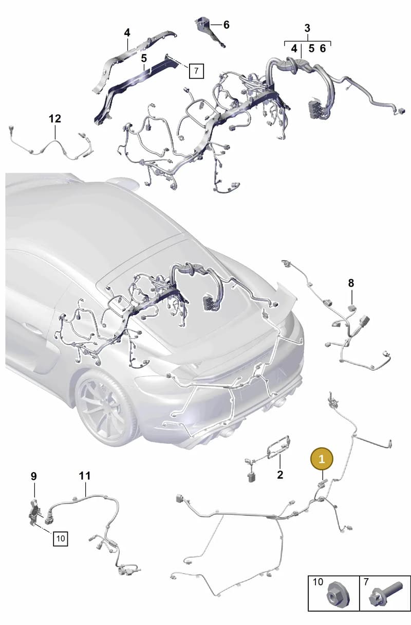 9P0971174R — Porsche Cayman (2019-2022) diagram p55902200, position 1