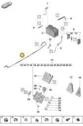 9P0971345B Porsche Battery Cable