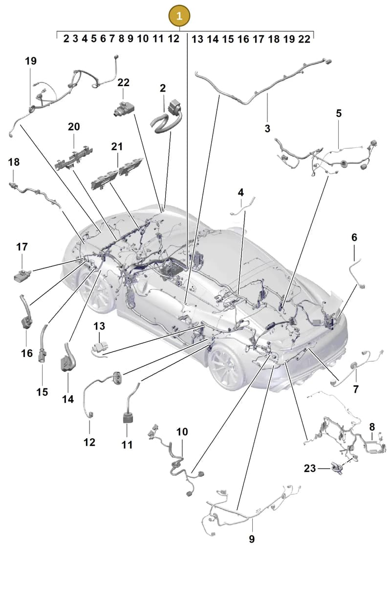 9P0974000B — Porsche Cayman (2019-2022) diagram p55902100, position 1