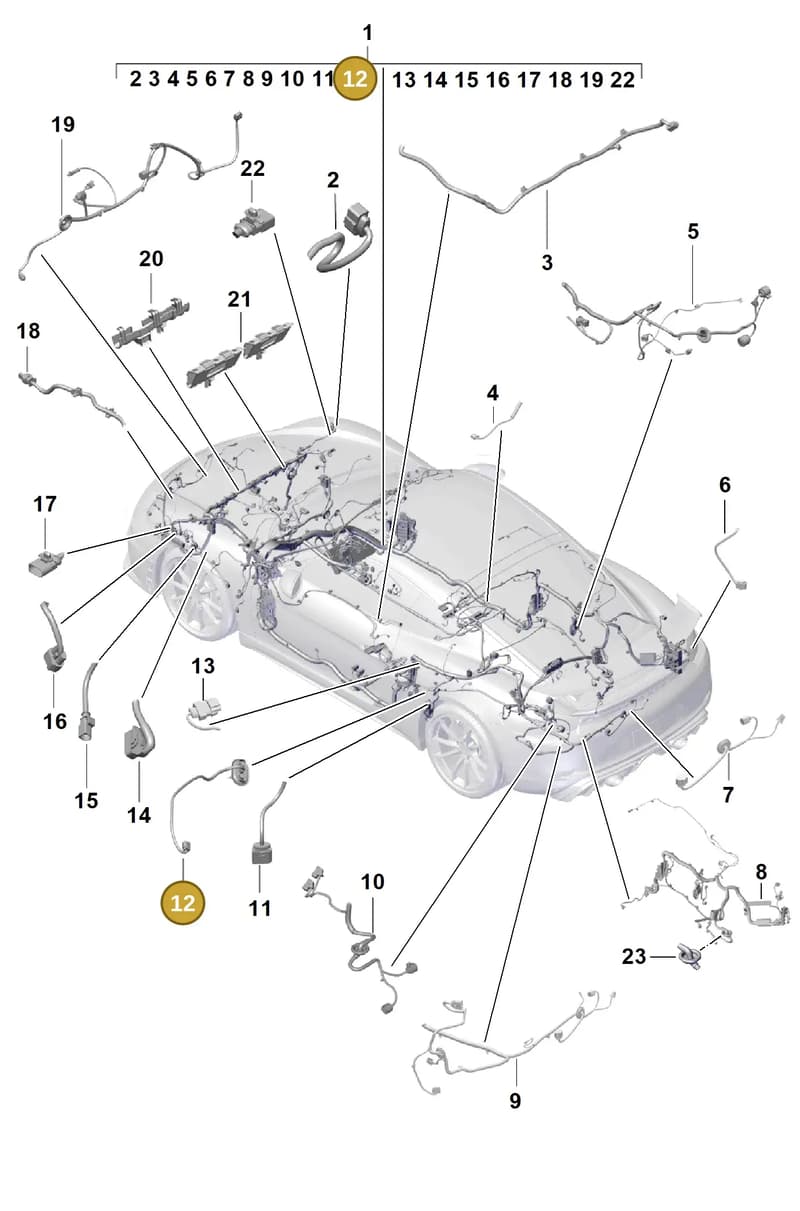 9P0974220E — Porsche Cayman (2019-2022) diagram p55902100, position 12