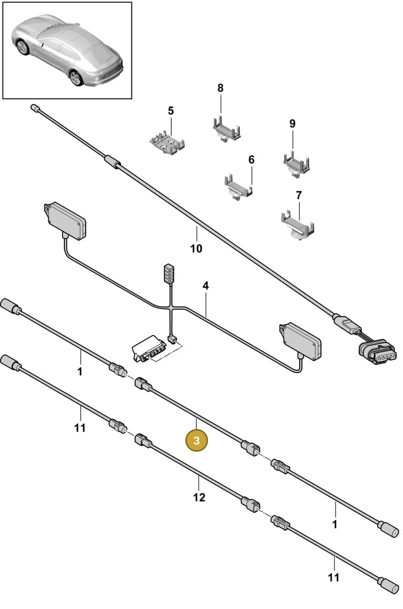 9P1035215 — Porsche Panamera (2016-2020) diagram p49911020, position 3