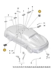 9P1035225B Porsche Aerial Amplifier