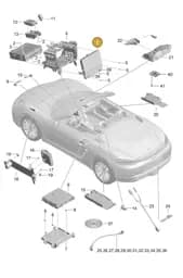 9P1035225G Porsche Aerial Amplifier