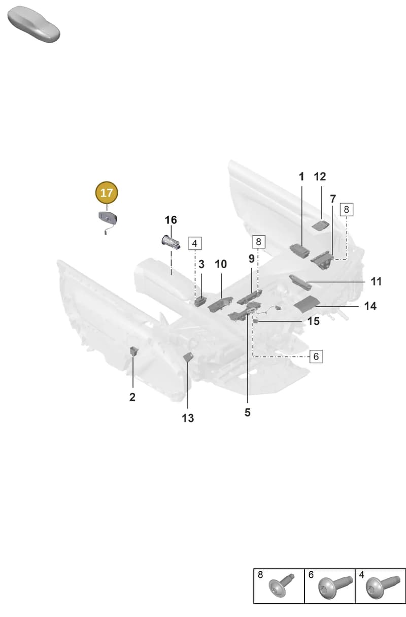 9P1035510C — Porsche 911 (2018-2024) diagram p53903050, position 17