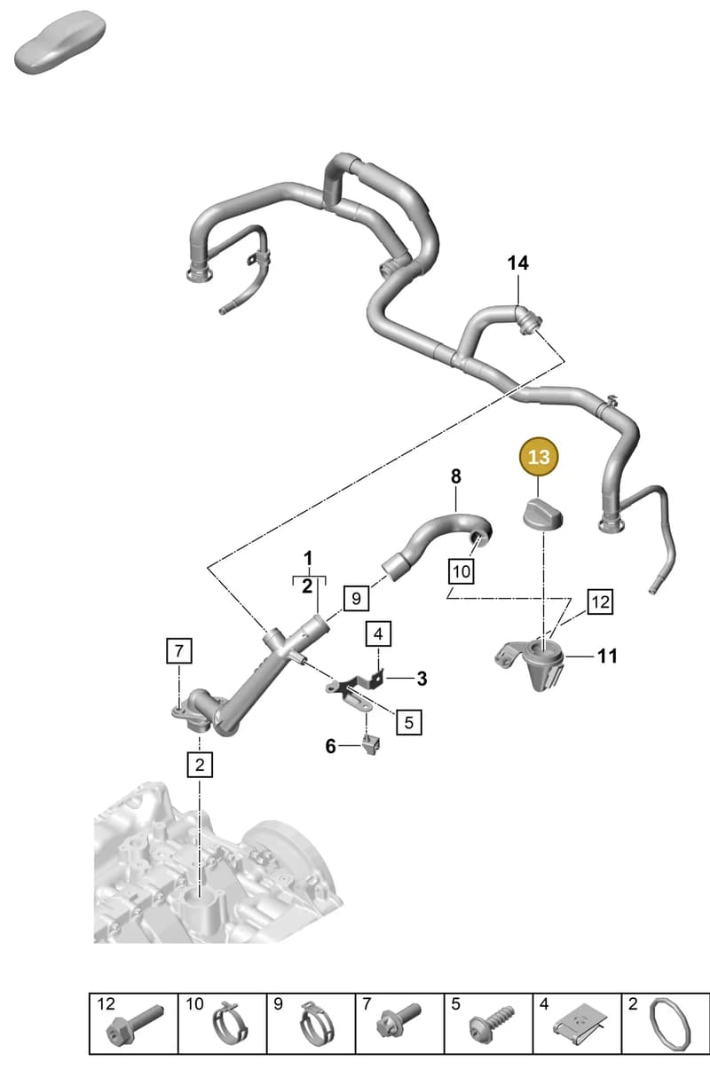 9P1115423B — Porsche 911 (2020-2022) diagram p57104150, position 13