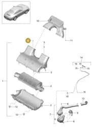 9P1129689 Porsche Rubber Buffer