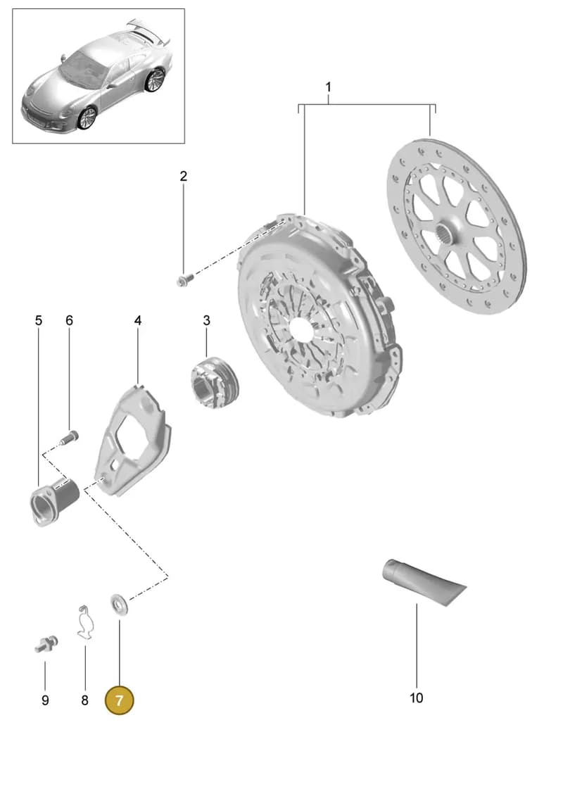 9P1141143 — Porsche 911 (2013-2020) diagram p41301000, position 7
