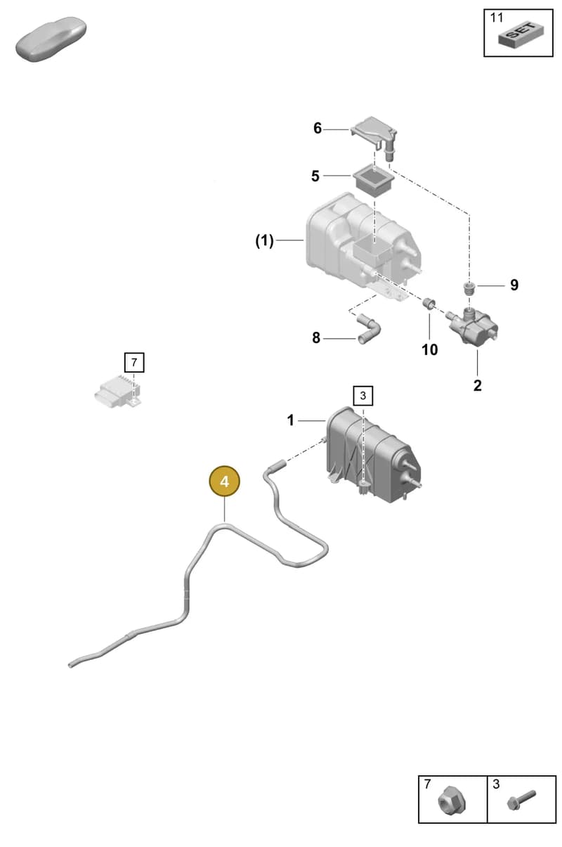 9P1201092 — Porsche Boxster Spyder (2019-2020) diagram p55201200, position 4