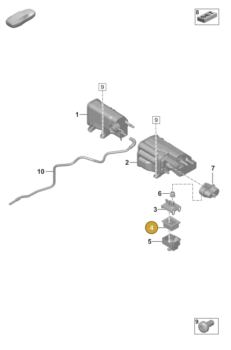 9P1201370 — Porsche 911 (2021-2022) diagram p53201200, position 4