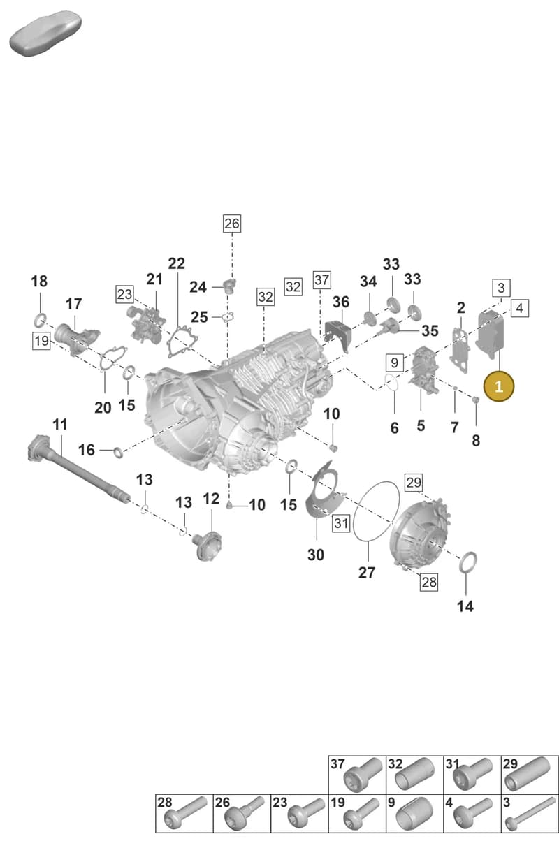 9P1300333 — Porsche 911 (2020-2022) diagram p57301100, position 1