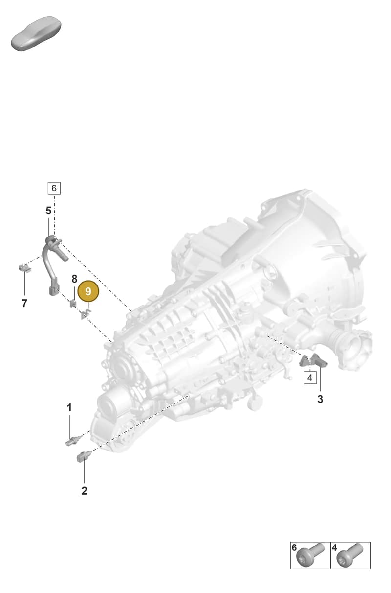 9P1301953 — Porsche 911 (2021-2022) diagram p53301120, position 9