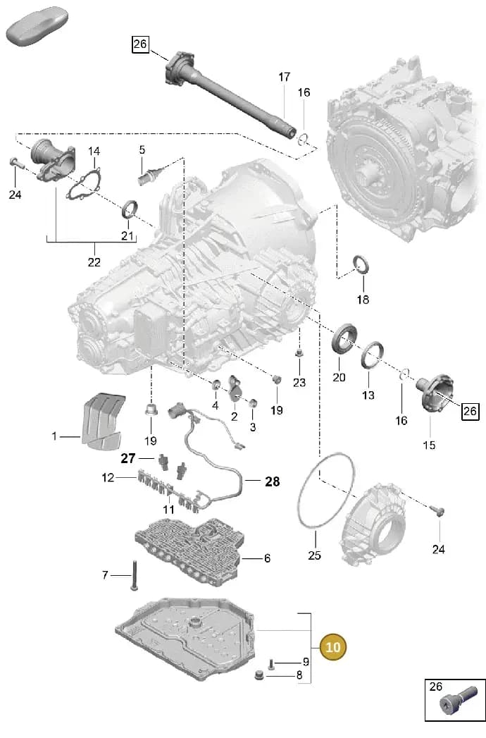 9P1321359 — Porsche Boxster Spyder (2019-2020) diagram p54320050, position 10