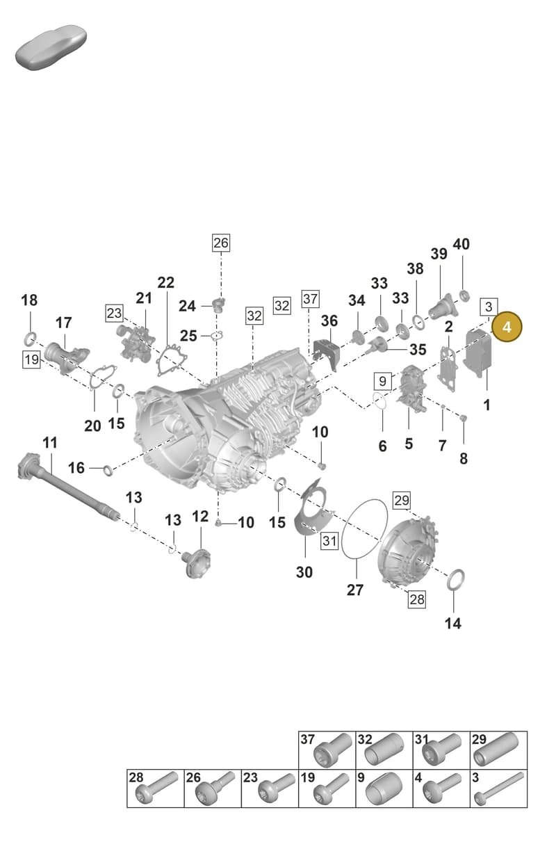 9P1399265B — Porsche 911 (2018-2024) diagram p53301100, position 4