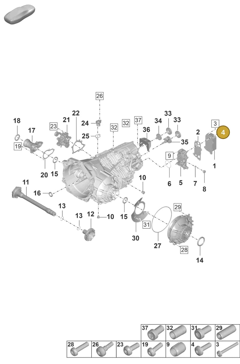 9P1399265B — Porsche 911 (2020-2022) diagram p57301100, position 4