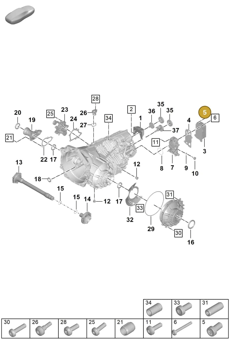9P1399265C — Porsche 911 (2021-2022) diagram p59301100, position 5