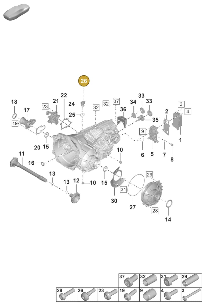 9P1399265M — Porsche 911 (2020-2022) diagram p57301100, position 26