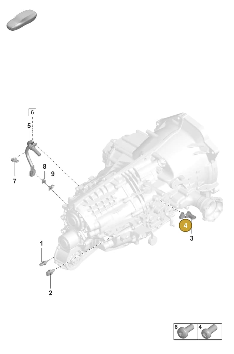 9P1399265N — Porsche 911 (2021-2022) diagram p53301120, position 4