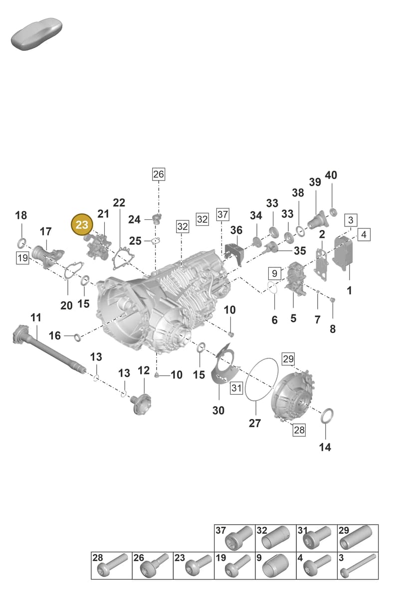 9P1399265P — Porsche 911 (2018-2024) diagram p53301100, position 23