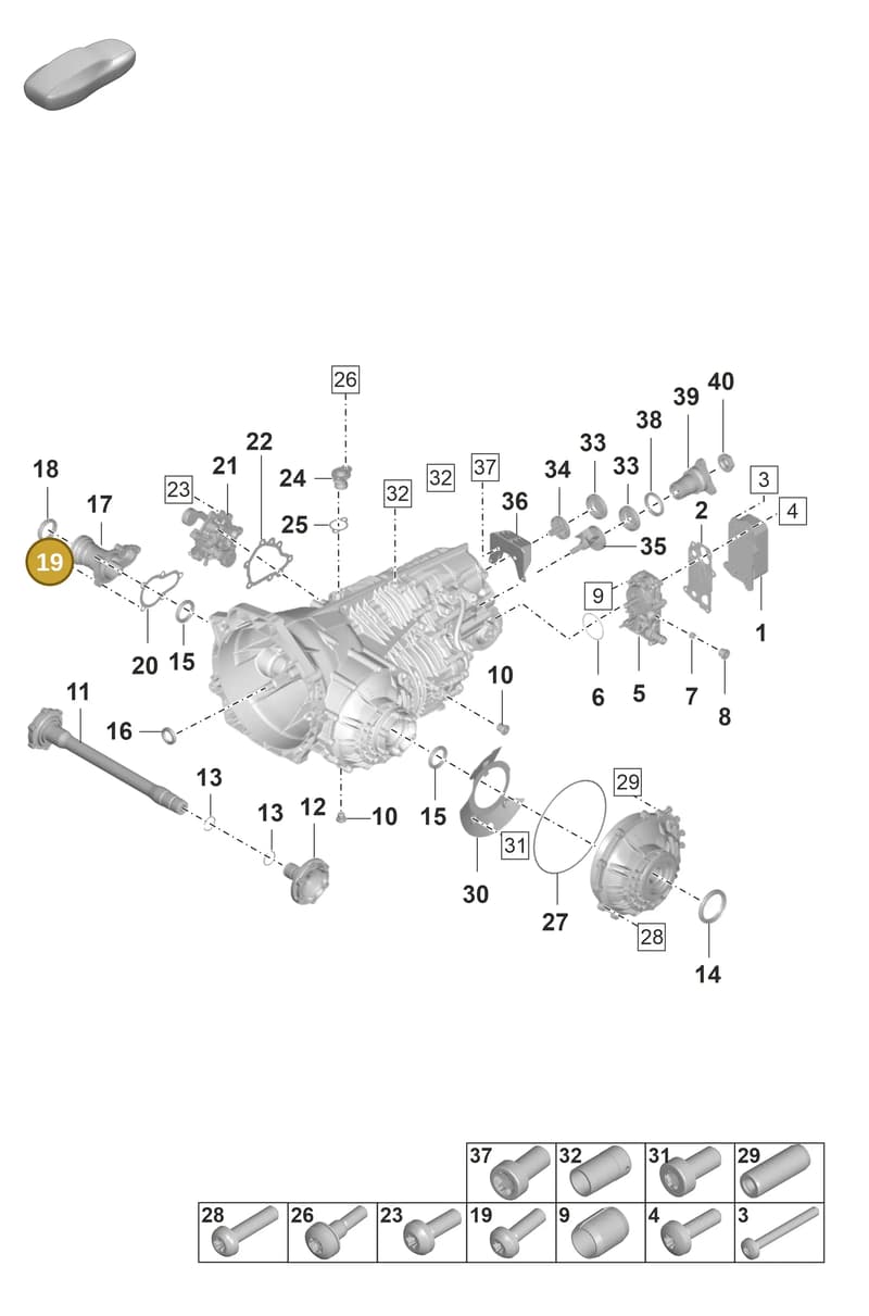 9P1399265Q — Porsche 911 (2018-2024) diagram p53301100, position 19