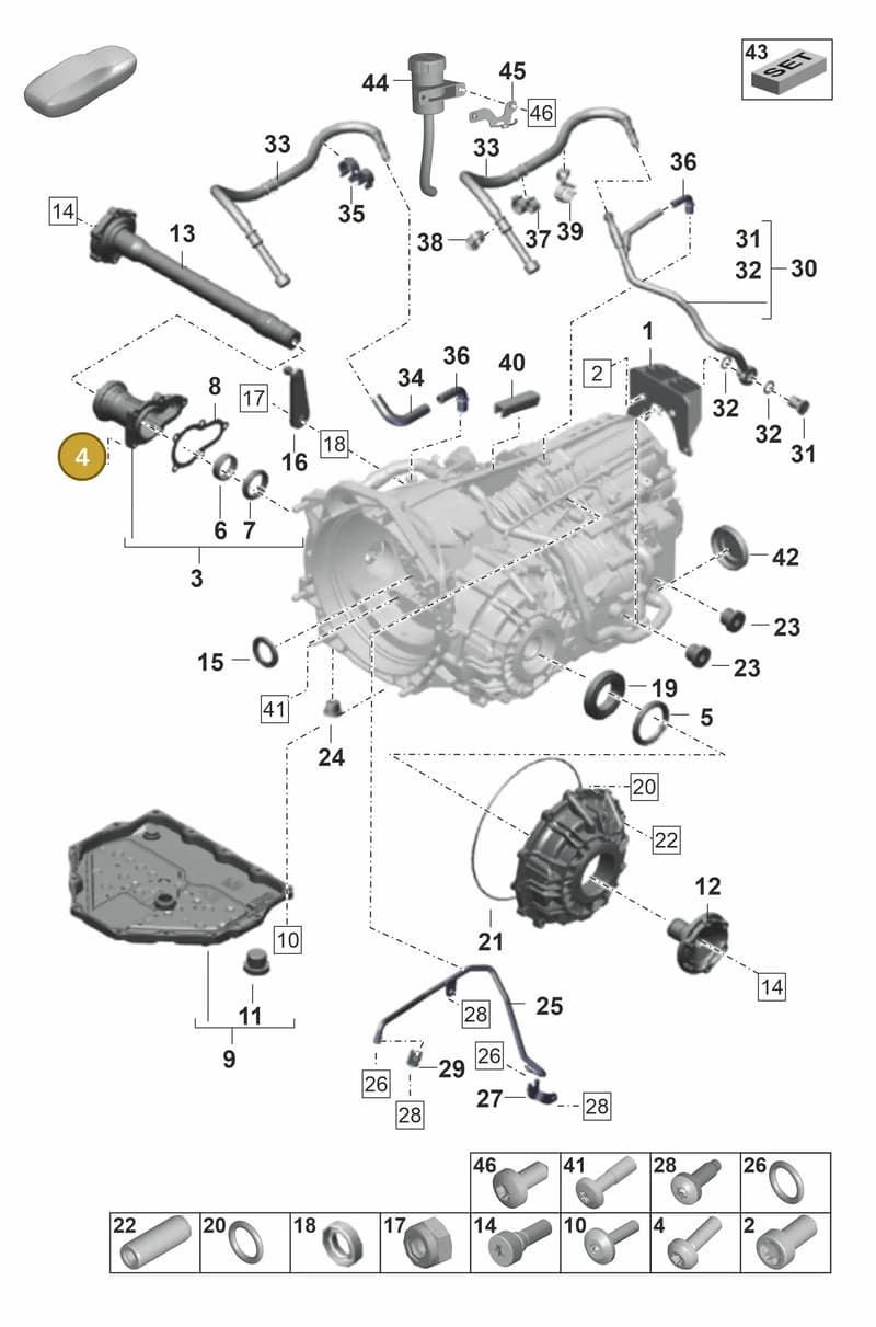 9P1399265Q — Porsche 911 (2021-2022) diagram p59302100, position 4